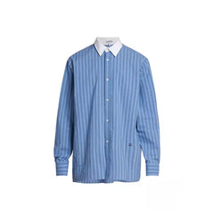 Camisa listrada de algodão da Loewe