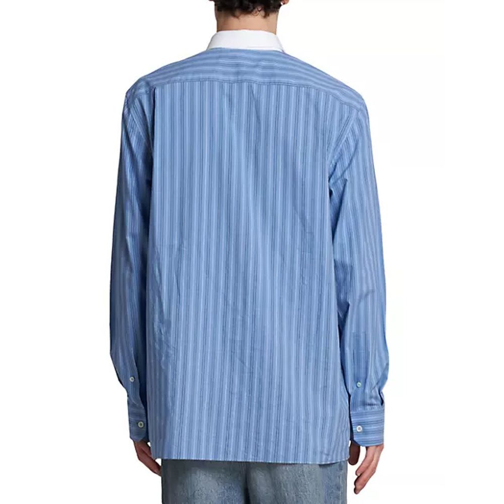 Camisa listrada de algodão da Loewe