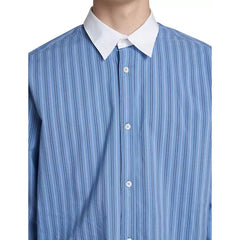Camisa listrada de algodão da Loewe