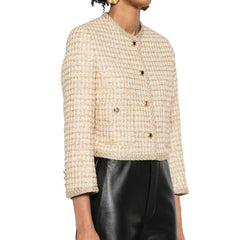Jaqueta Miu Miu Check Lamé