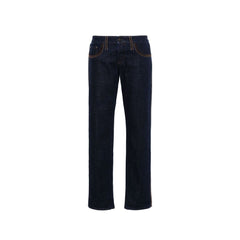 Calça jeans Miu Miu com acabamento em debrum