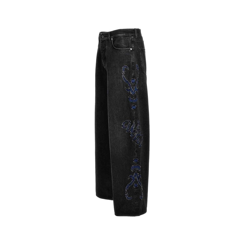 Calça Jeans Flare Off-White