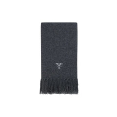 Cachecol Prada Cashmere com logotipo