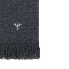 Cachecol Prada Cashmere com logotipo