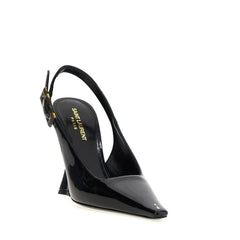 Sapatos de salto baixo de couro Saint Laurent 'Dune'