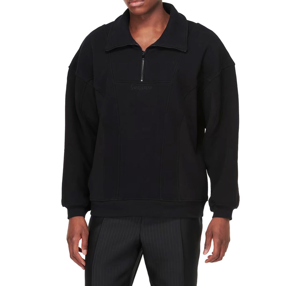 Moletom de lã de algodão Saint Laurent