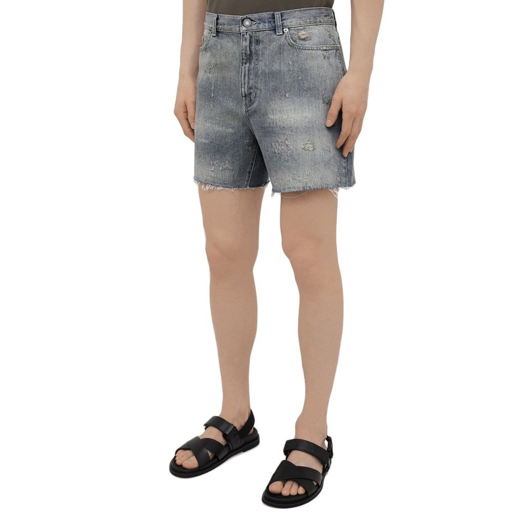 Shorts Califórnia Jeans Destroyed da Saint Laurent