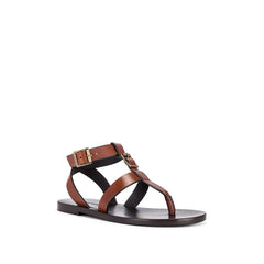 Sandálias de couro Saint Laurent Hardy