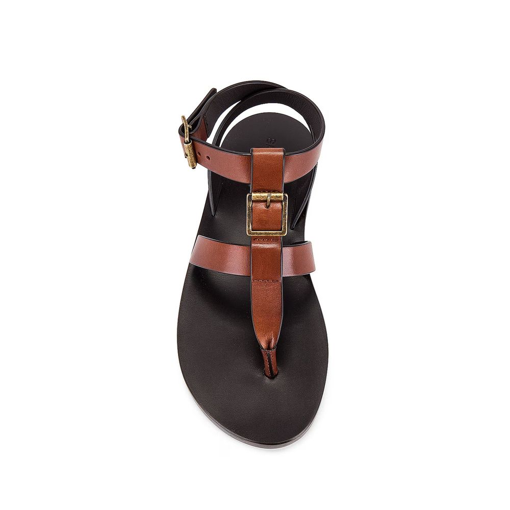 Sandálias de couro Saint Laurent Hardy