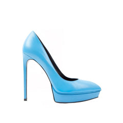 Sapatos Janis de couro Saint Laurent