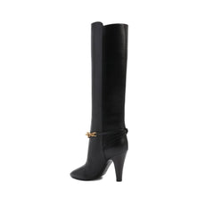Botas de couro Saint Laurent