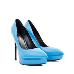 Sapatos Janis de couro Saint Laurent