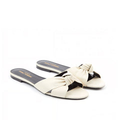 Chinelos de couro Saint Laurent