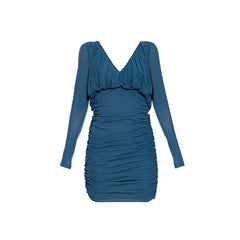 Vestido de manga comprida Saint Laurent