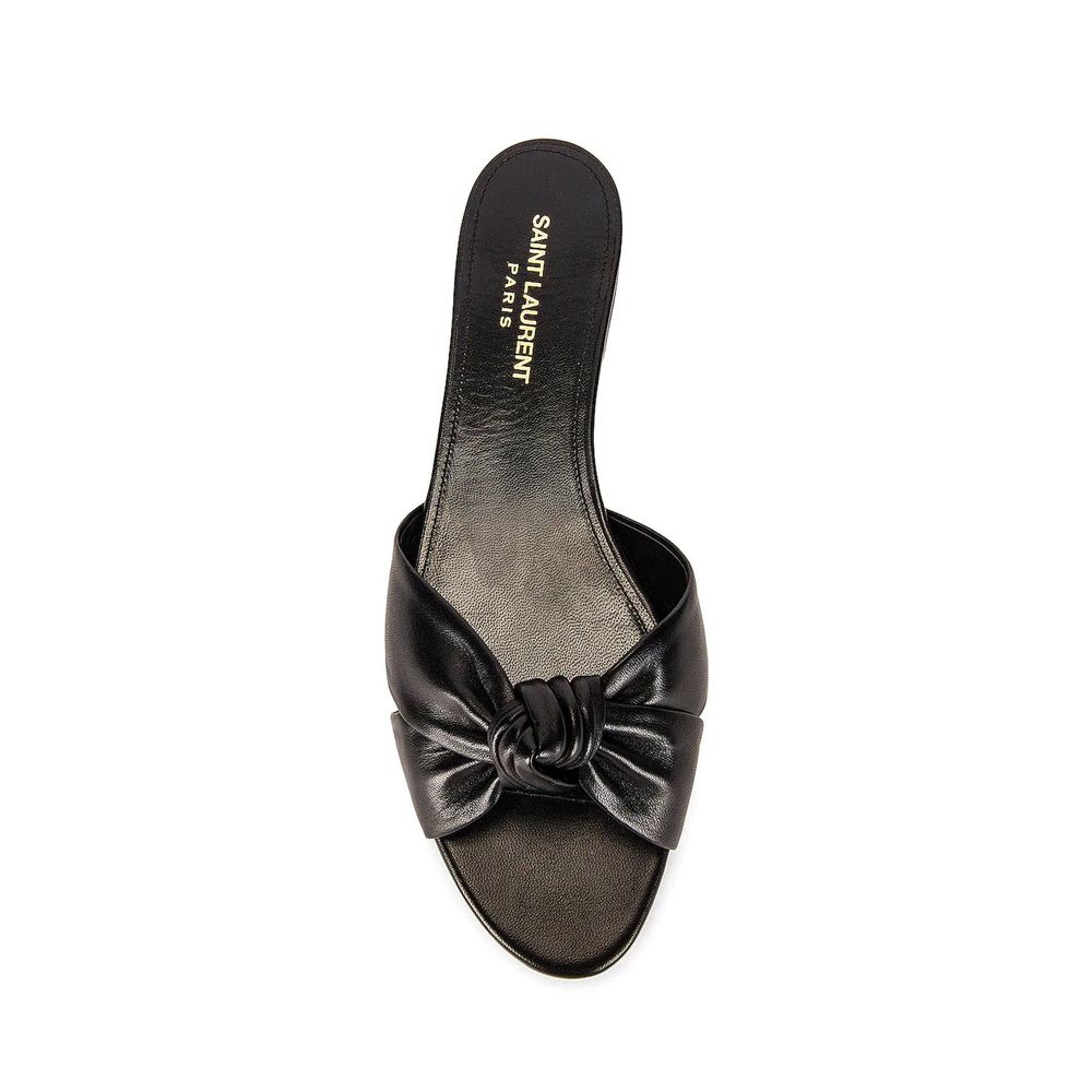 Chinelos de couro Saint Laurent