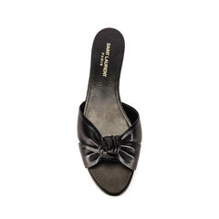 Chinelos de couro Saint Laurent