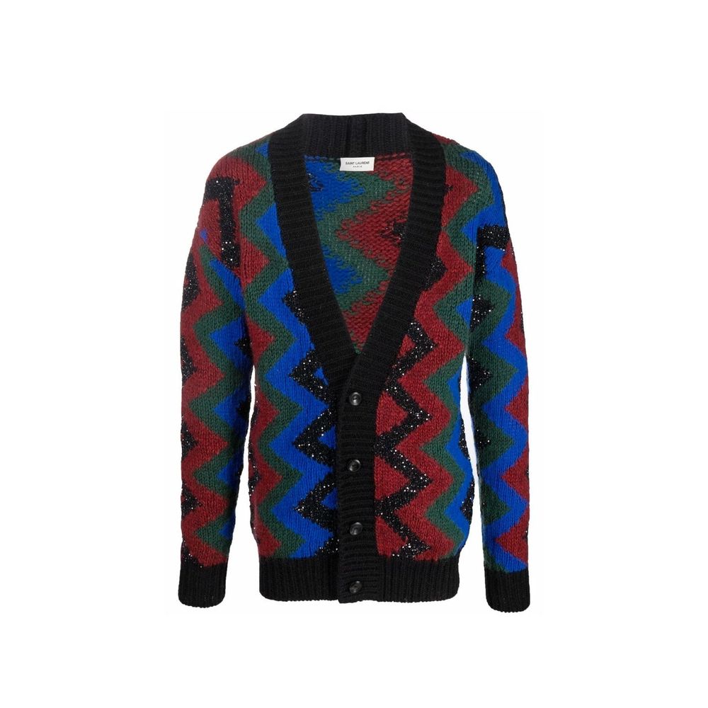 Saint Laurent Cardigã Paillettes