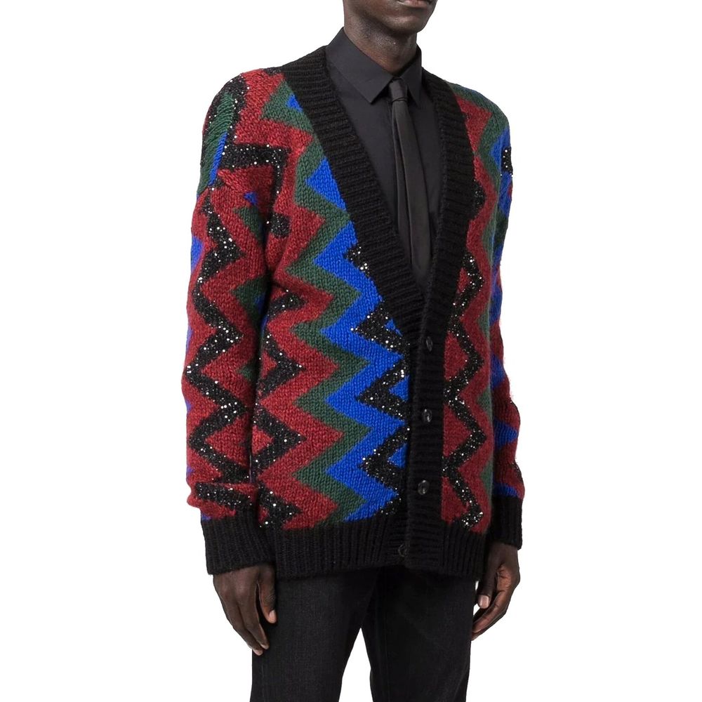Saint Laurent Cardigã Paillettes