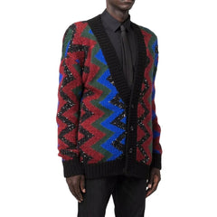 Saint Laurent Cardigã Paillettes