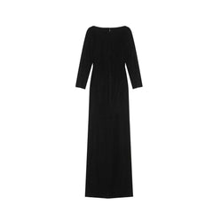 Vestido longo de veludo Saint Laurent