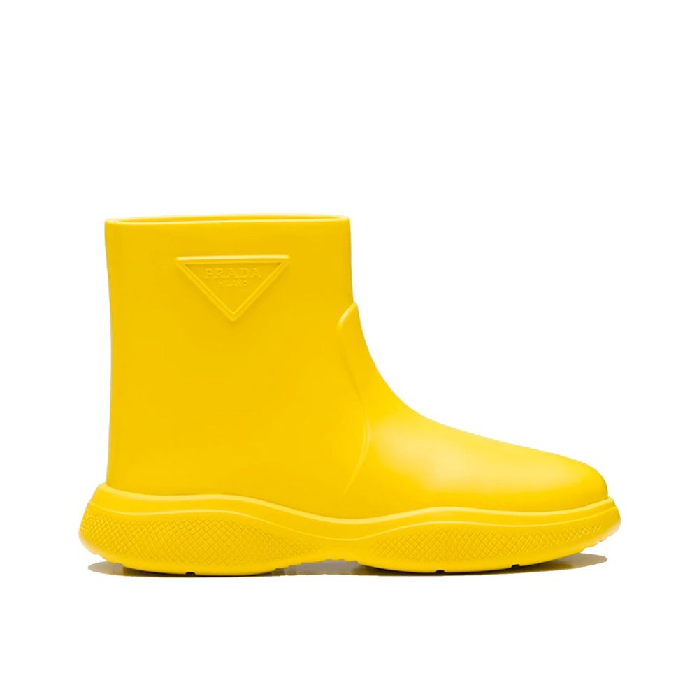 Botas de borracha com logotipo da Prada