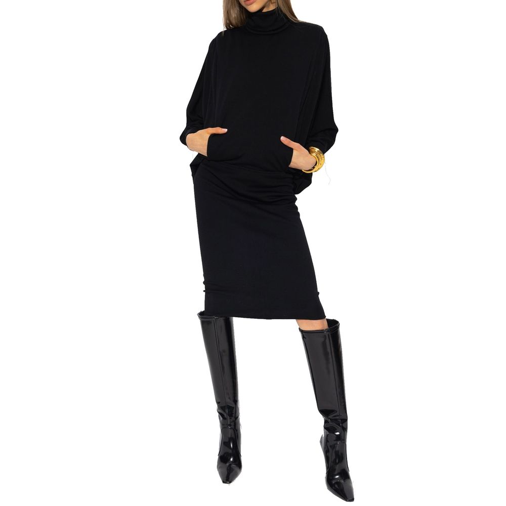 Vestido de lã Saint Laurent
