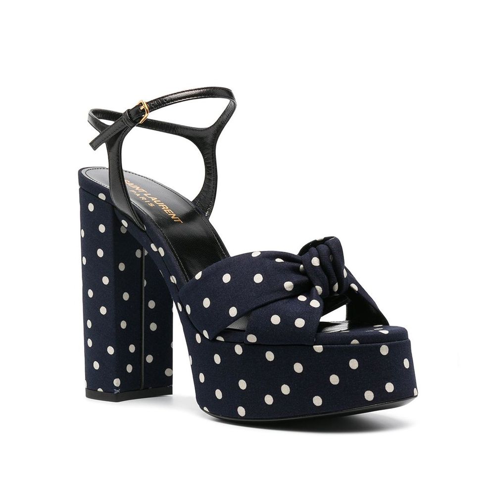 Sandálias Saint Laurent Bianca de bolinhas
