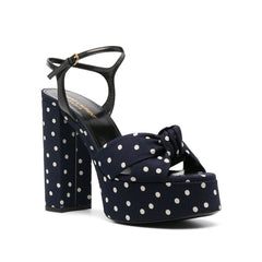 Sandálias Saint Laurent Bianca de bolinhas