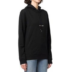 Moletom com capuz e logo Saint Laurent