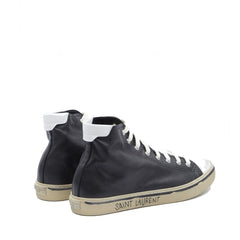 Tênis de couro Saint Laurent Malibu