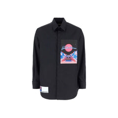 Camisa com patch do logotipo Valentino