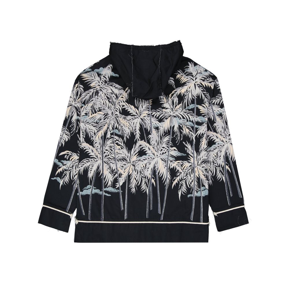 Camisa estampada com capuz Palm Angels