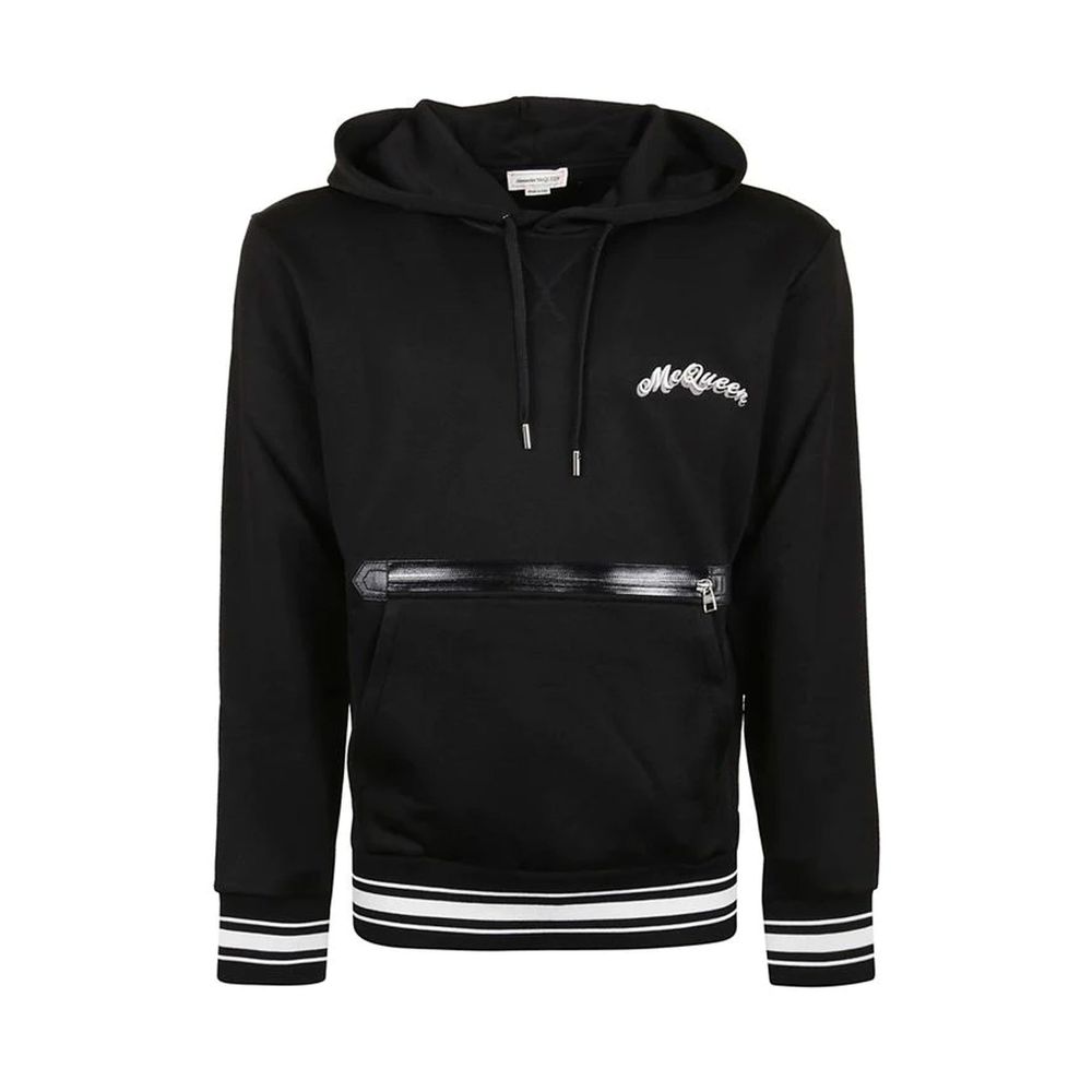 Moletom com capuz e logotipo Alexander McQueen