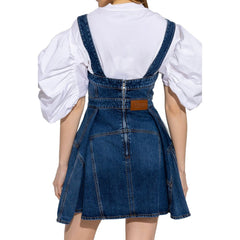 Alexander McQueen Vestido curto jeans