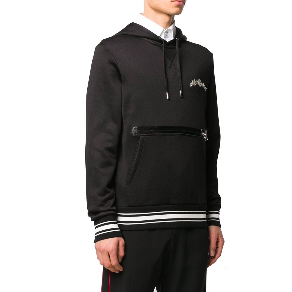 Moletom com capuz e logotipo Alexander McQueen