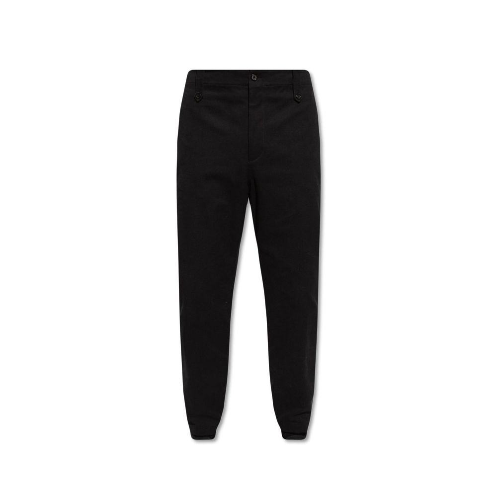 Calças Alexander McQueen com pregas frontais