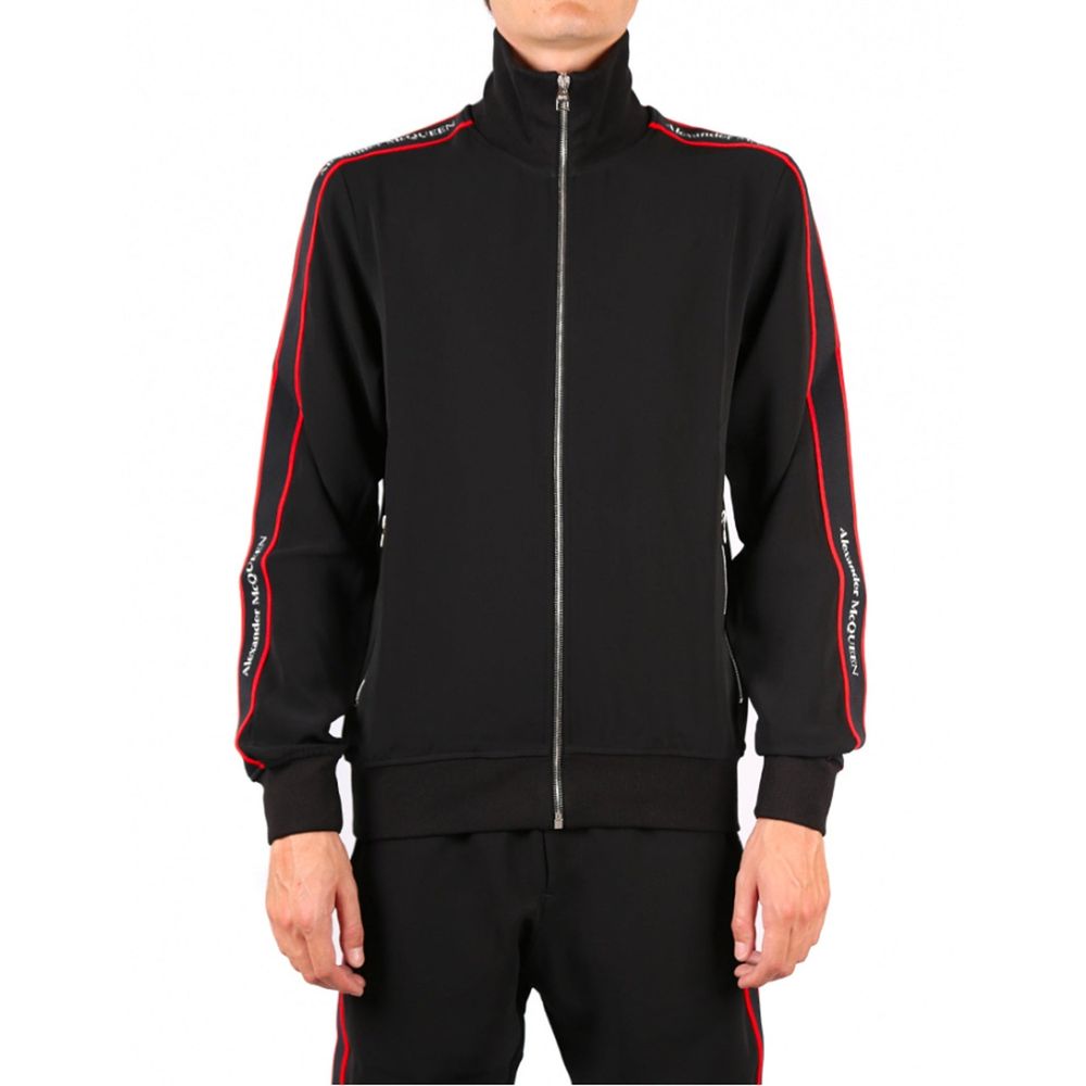 Moletom com zíper e logotipo Alexander McQueen