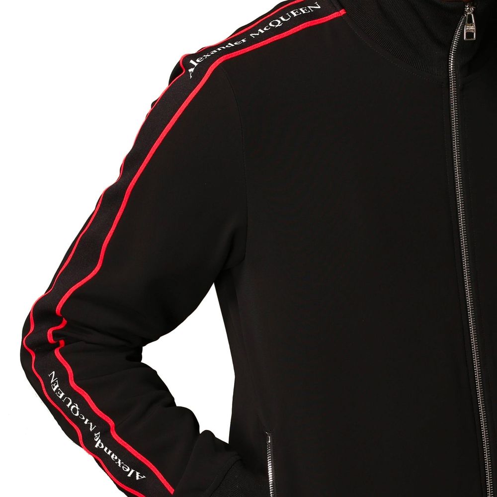Moletom com zíper e logotipo Alexander McQueen