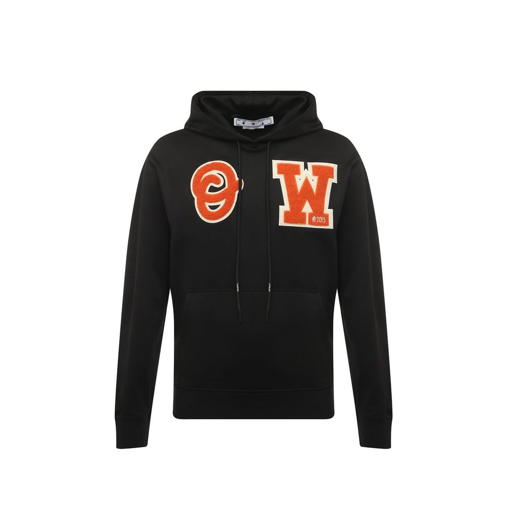 Moletom com capuz e logotipo Off-White