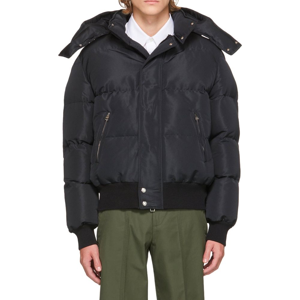 Alexander McQueen Jaqueta bomber acolchoada com mistura de lã