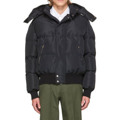 Alexander McQueen Jaqueta bomber acolchoada com mistura de lã