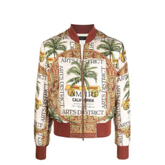 Jaqueta de seda estampada Amiri
