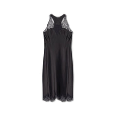 Vestido midi de cetim com alças Balenciaga