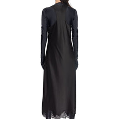 Vestido midi de cetim com alças Balenciaga