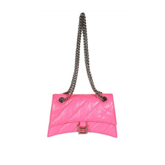 Bolsa Balenciaga Crush Pequena com Corrente