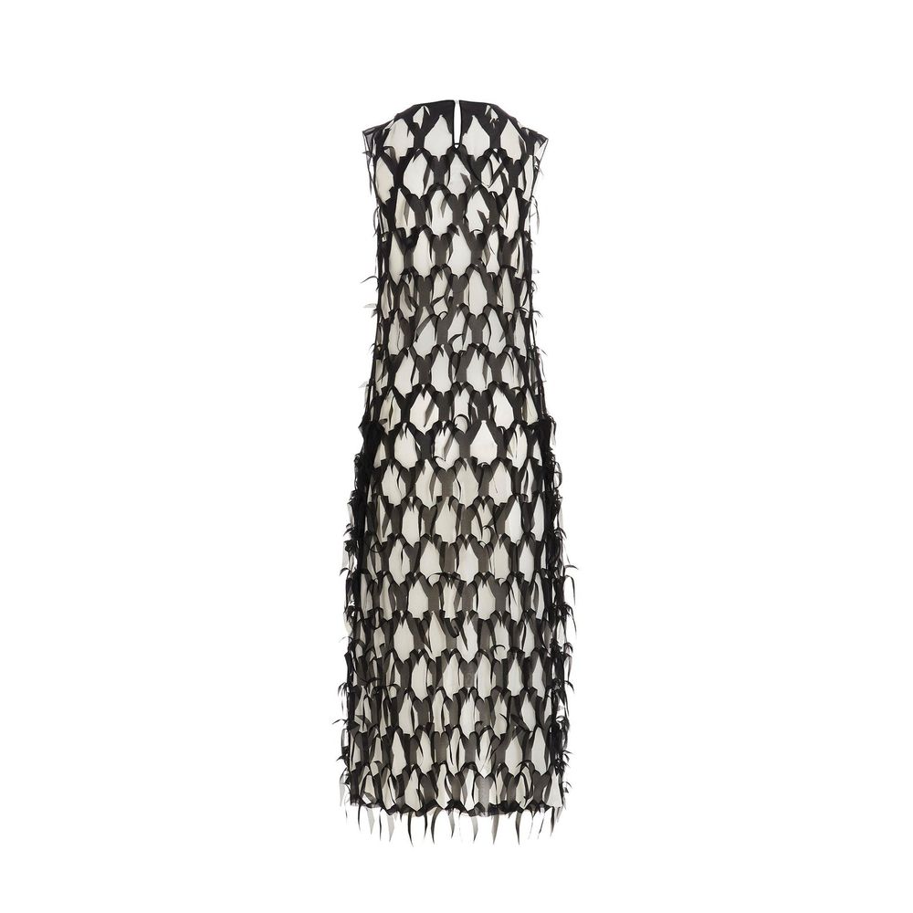 Vestido midi de seda Maison Margiela