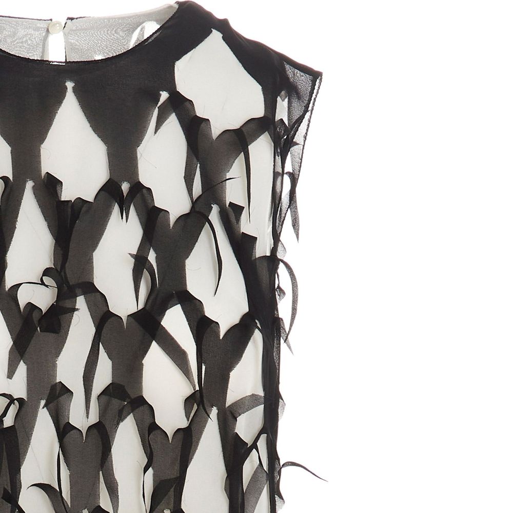 Vestido midi de seda Maison Margiela
