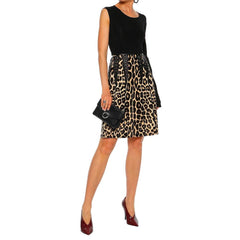 Saia de pelo de bezerro com estampa de leopardo Bottega Veneta