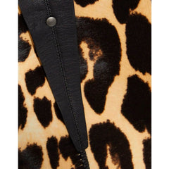 Saia de pelo de bezerro com estampa de leopardo Bottega Veneta