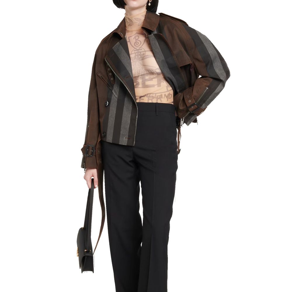 Jaqueta Biker Burberry